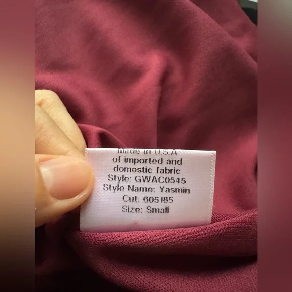 Katie May Yasmin Gown in Wine Bordeaux size S - Picture 16 of 16